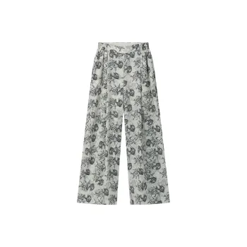 RZSE Casual Pants Women's Ink Wash Flowers