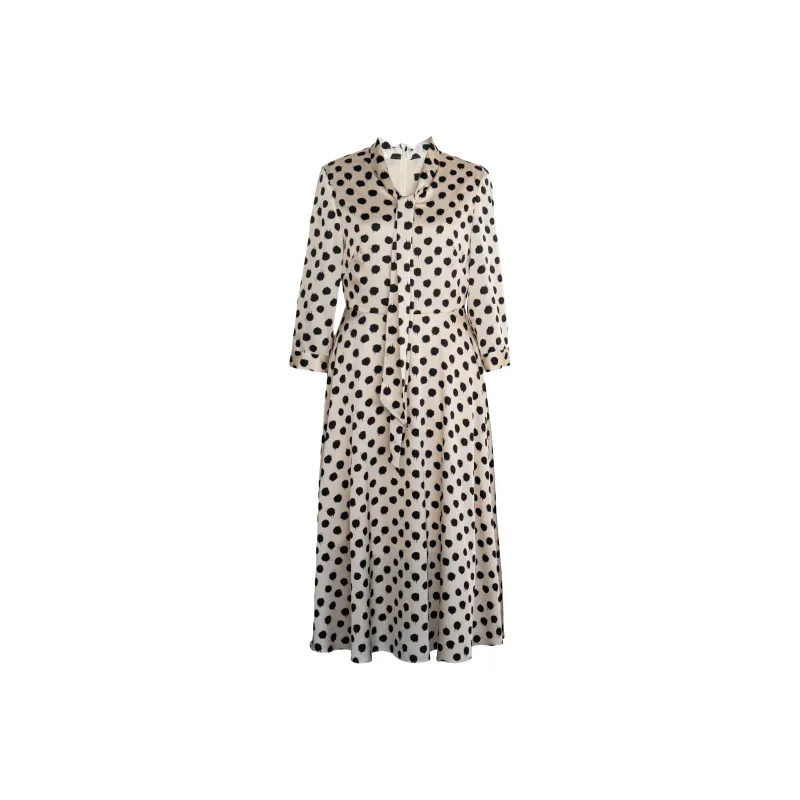ROEYSHOUSE Long Sleeved Dress Women's Polka Dot-0