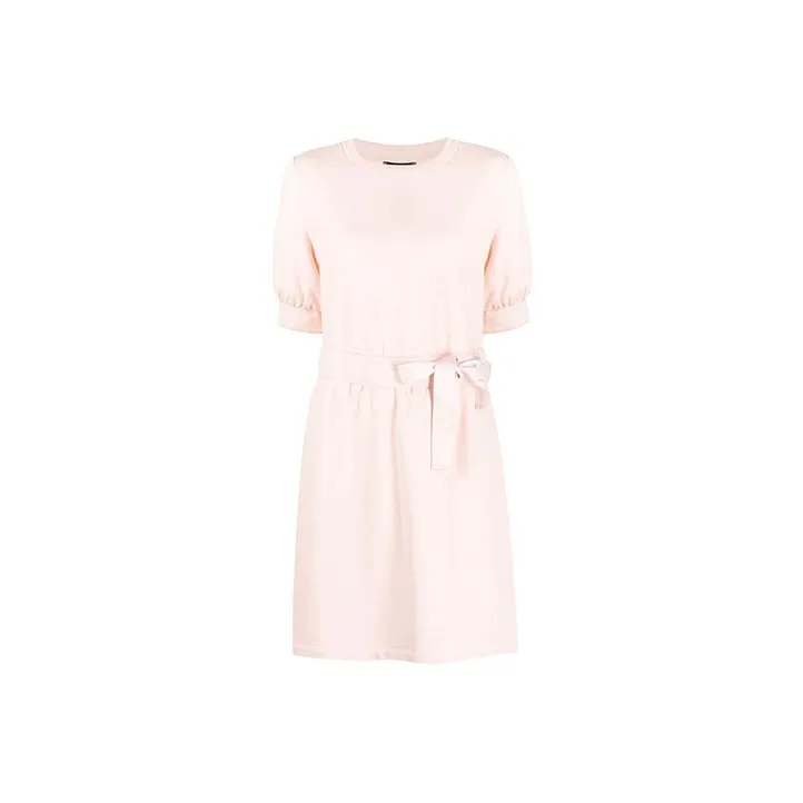 EMPORIO ARMANI Short Sleeved Dress Women's Soft Pink-0