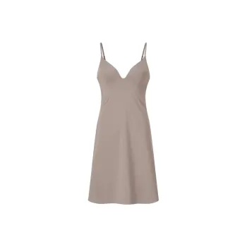 Mame Kurogouchi X UNIQLO X Mame Kurogouchi Slip Dresses Women's Camel