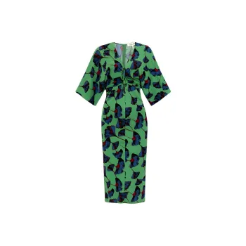 DVF Valerie Floral-print Midi Dress