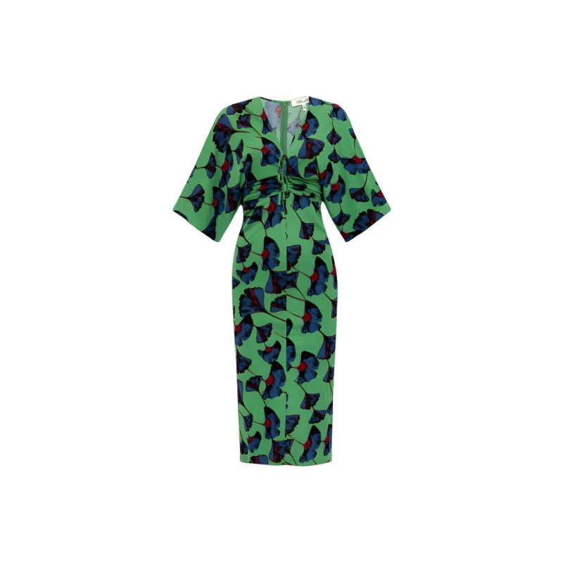 DVF Valerie Floral-print Midi Dress-0