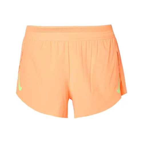 Nike Aero Swift Mid Rise Fitness Women's Casual Shorts Orange