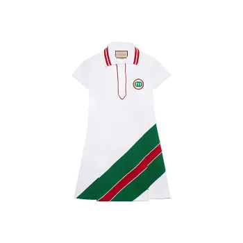 GUCCI Short Sleeved Dresses Women's White