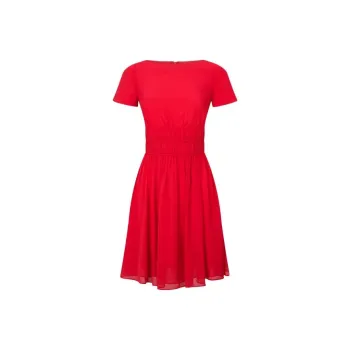 EMPORIO ARMANI Ribbed waist A line Dress
