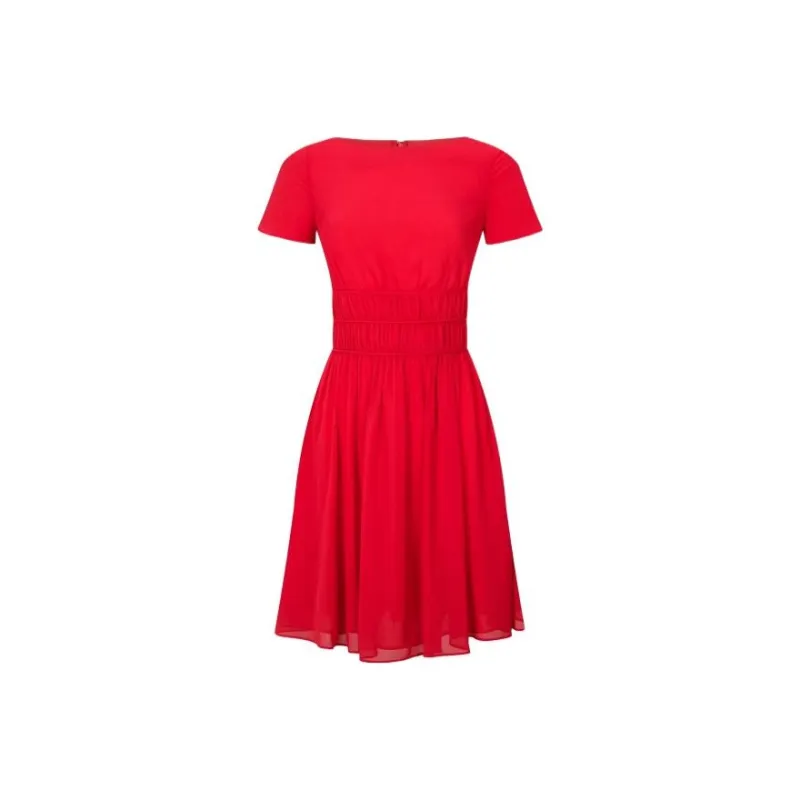 EMPORIO ARMANI Ribbed waist A line Dress-0
