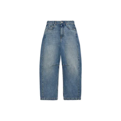 LOEWE Anagram Barrel Jeans 'Washed Denim'