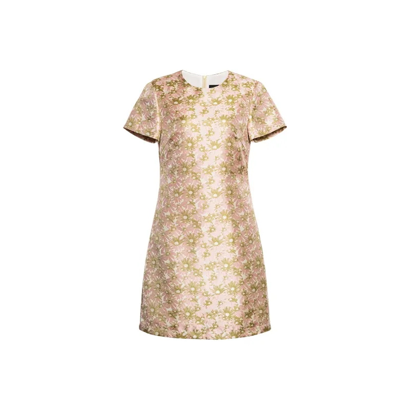ROEYSHOUSE Short Sleeved Dress Women's Multicolor-0