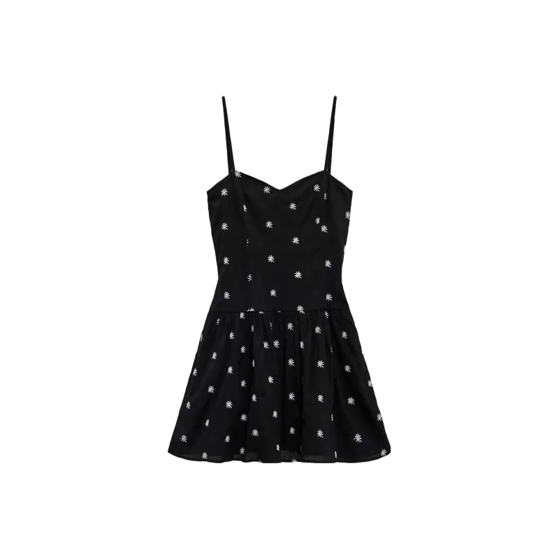 ZARA Sleeveless Dresses Women's Black-0