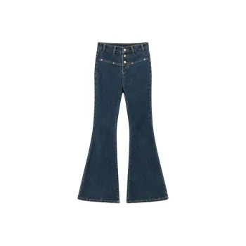 CHUU Jeans Women's Dark Denim Blue