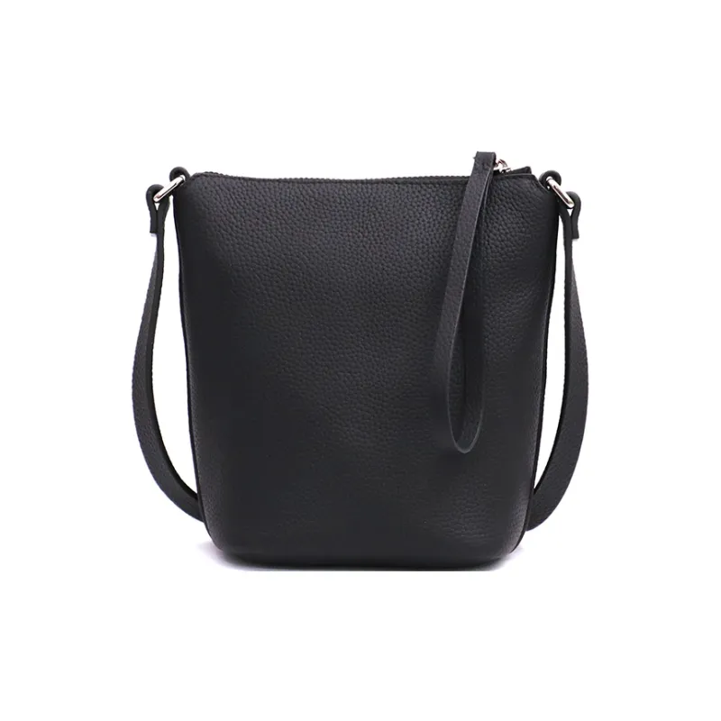 ELLE Top Grain Cow Leather Tote Crossbody Bag Regular Women's White/Pink-12