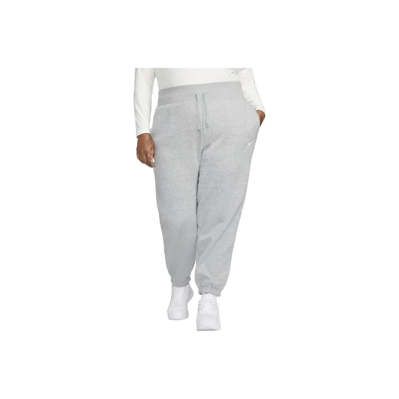 Nike Women's High-Waisted Oversized Sweatpants Casual Pants Women's Dark Gray-0
