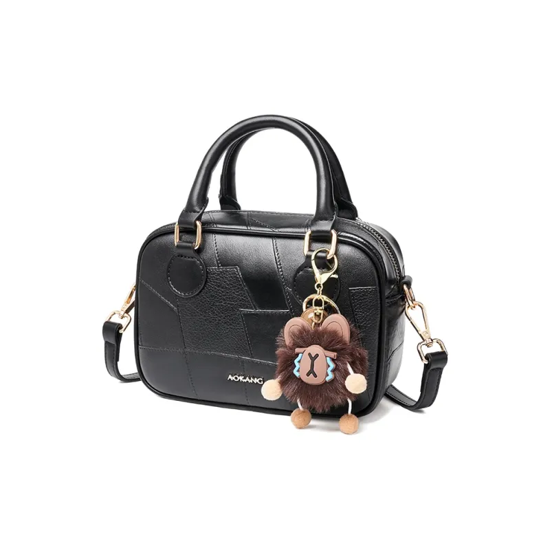 AOKANG Synthetic Leather Handbag Mini Women's White/Black/Caramel/Coffee-5