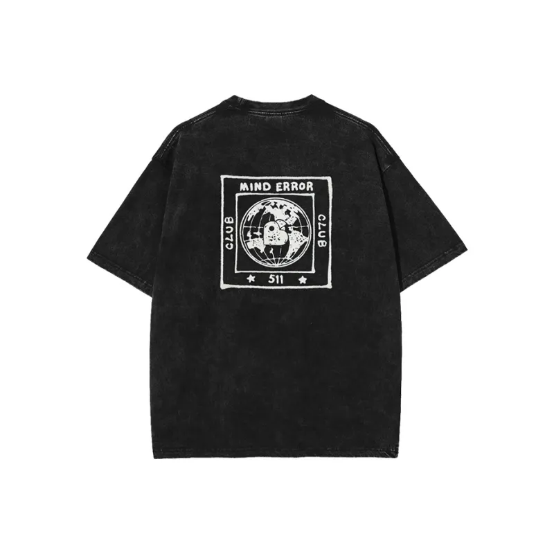 MIND ERROR Short Sleeved T Shirts Unisex-3