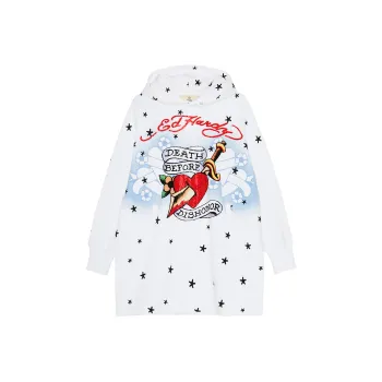 Ed Hardy Long Sleeved Dresses Women's White