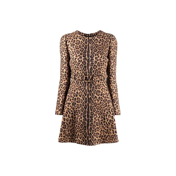 Valentino Long-Sleeved Dresses Women's Umber-0