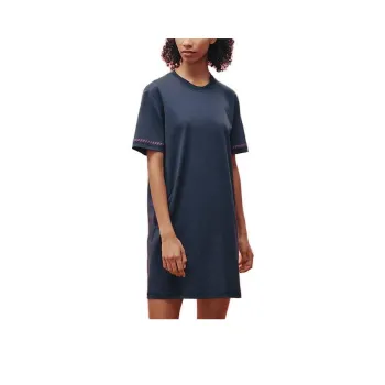 HERMES Short-Sleeved Dresses Women's Navy