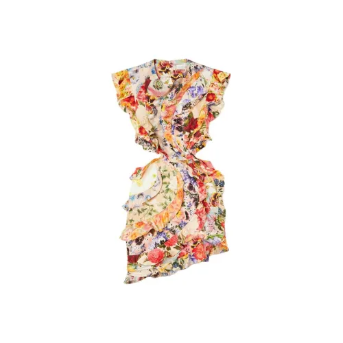 Zimmermann Spliced Floral print Mini Dress
