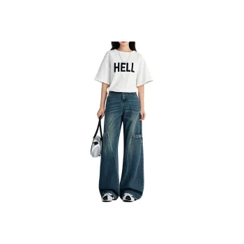 HELEH Jeans Women's Vintage Blue