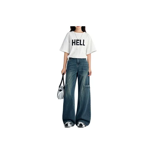 HELEH Jeans Women's Vintage Blue