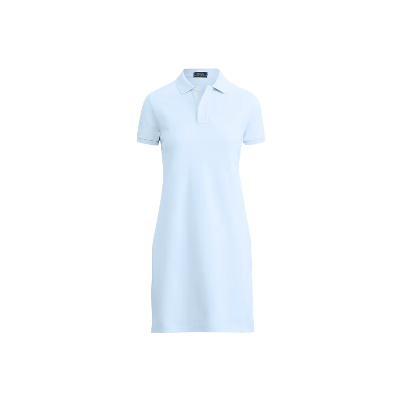 Polo Ralph Lauren SS23 Short Sleeved Dress Women's Light Blue-0