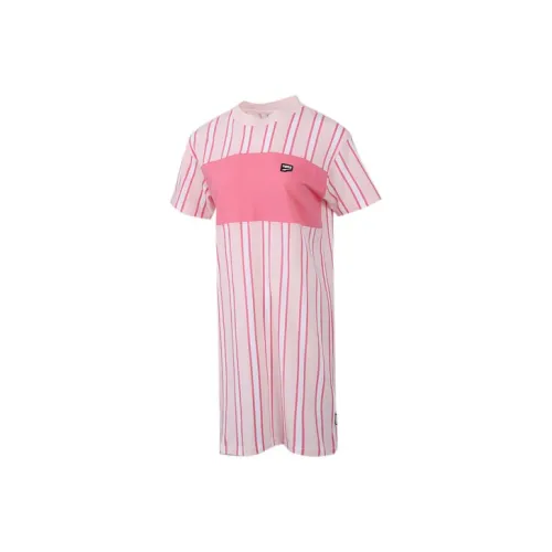 PUMA Short Sleeved Dresses Women's Pink