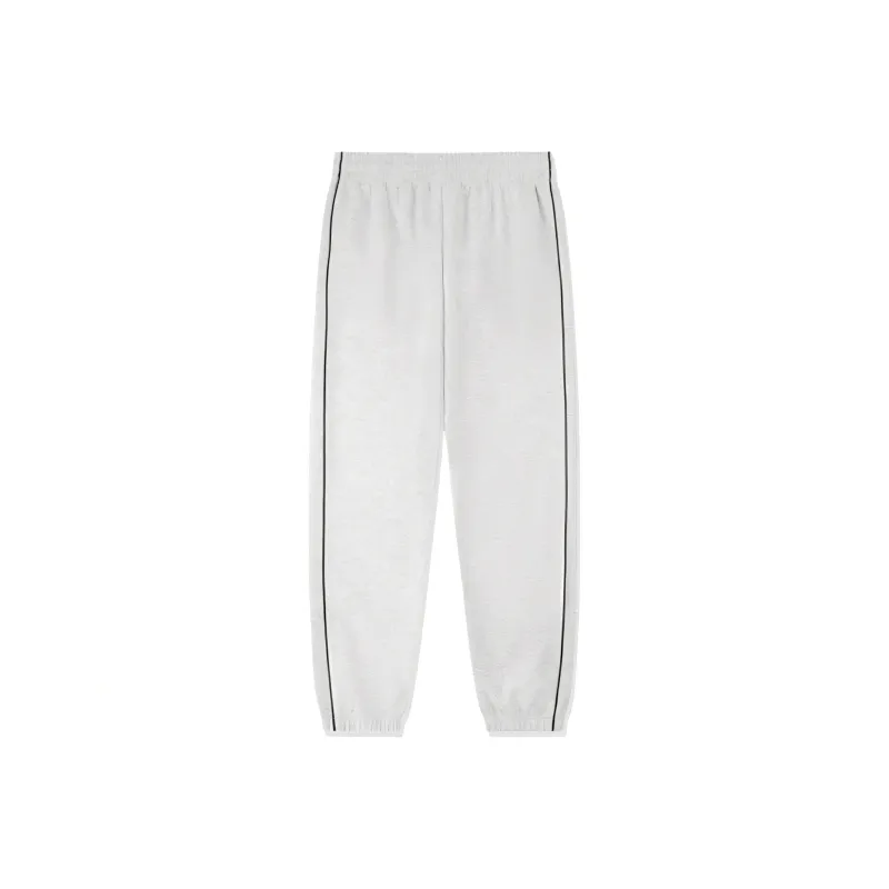 QIAODAN Men's Training Series Casual Pants Men's White Heather Gray-1