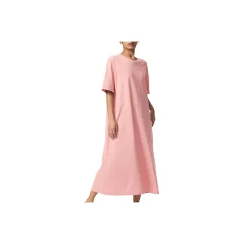 UNIQLO AIRism Mesh Series Short Sleeved Dress Women's Light Orange
