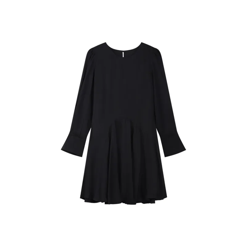 THE SEA LIFE Long Sleeved Dress Women's Black Mage-0