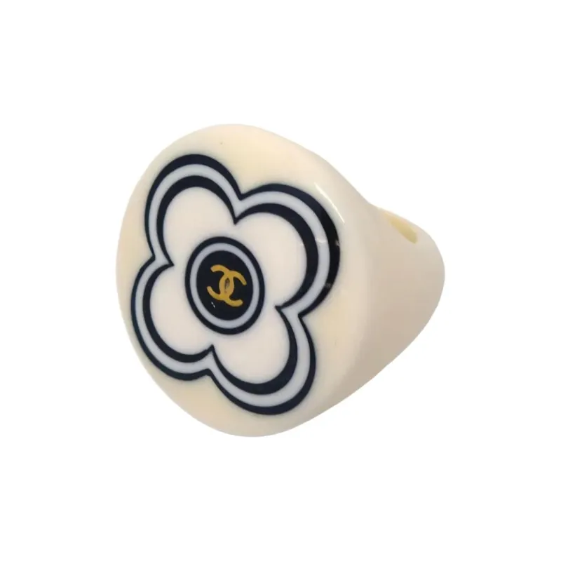 CHANEL 2002 Floral print Ring-0