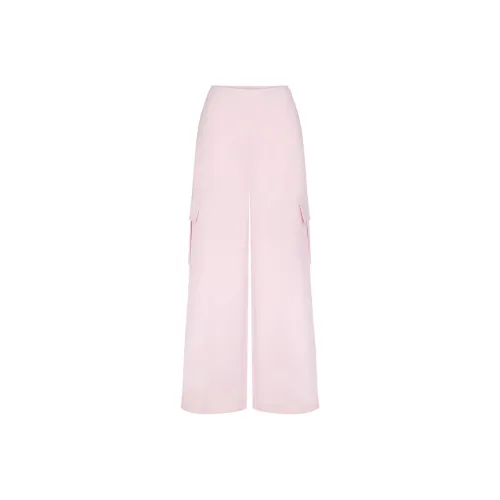 SKIMS COTTON FLEECE OVERSIZED CARGO PANT Cargo Pants Women's CHERRY BLOSSOM/Cherry Blossom