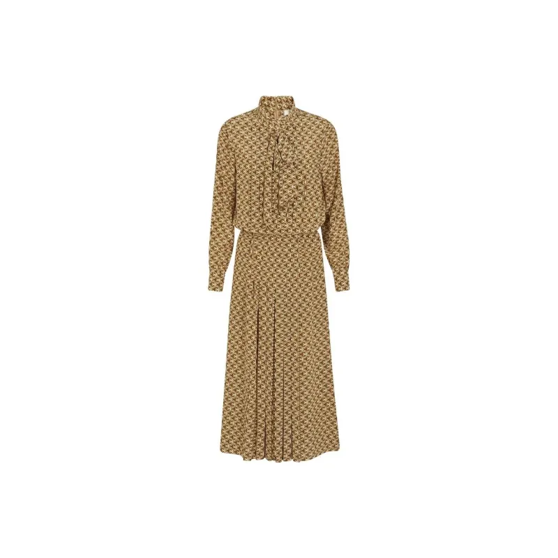 CELINE Long Sleeved Dresses Women's Yellow-0