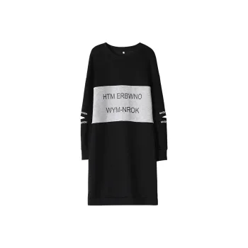 Wbwq Long Sleeved Dress Women's Black