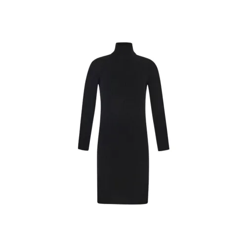 Bottega Veneta Open Back Turtleneck Knitted Dress