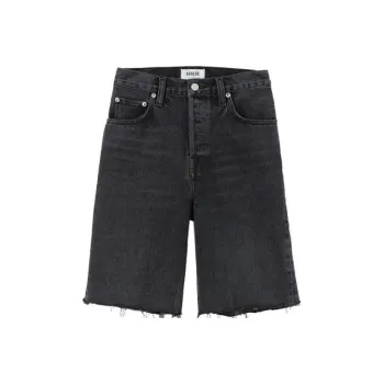 AGOLDE Knee length Denim Shorts