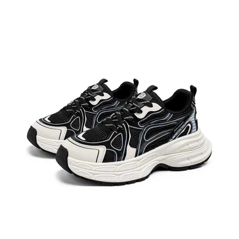 HACKBUTEER Low Top Chunky Sneakers Men's Box Included-7