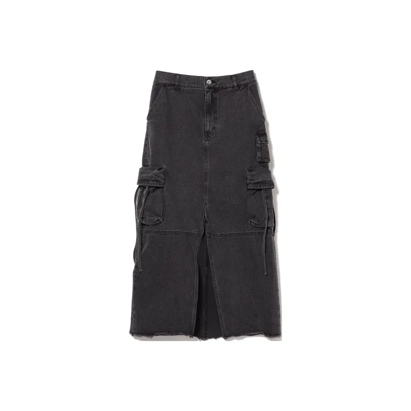 Beams Denim Long Skirts Women's-0