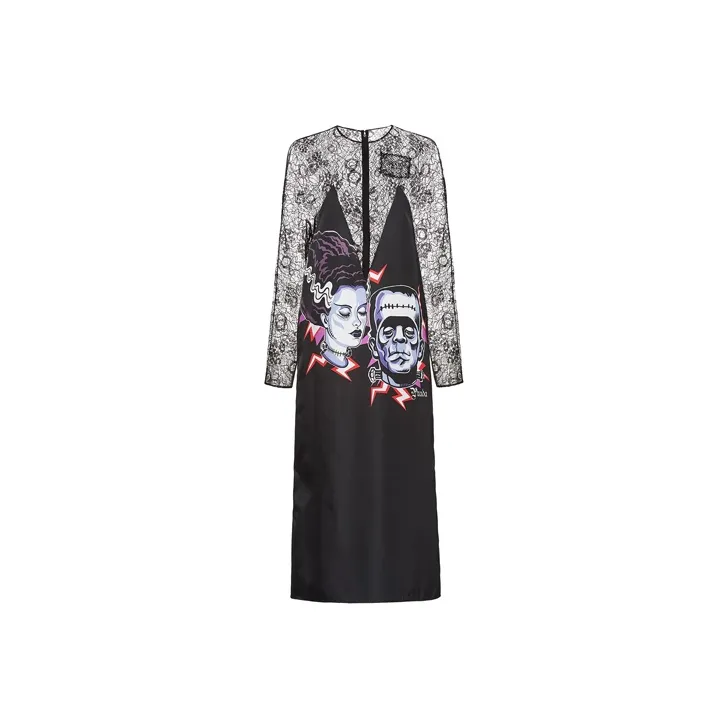 PRADA Long-Sleeved Dresses Women's Black-0