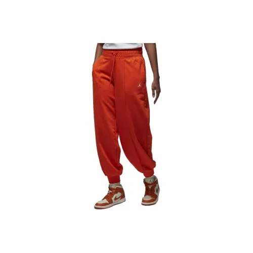 JORDAN Sport Knitted Sweatpants Women's Orange