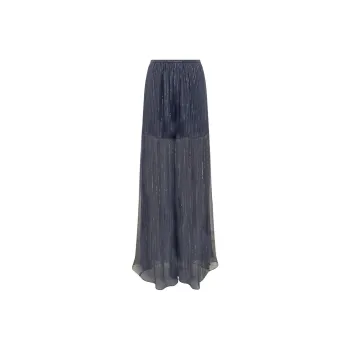 ROCHAS Metallic threading Flared Trousers