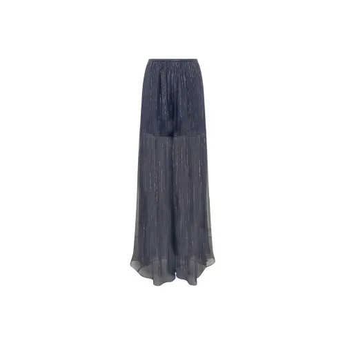 ROCHAS Metallic threading Flared Trousers