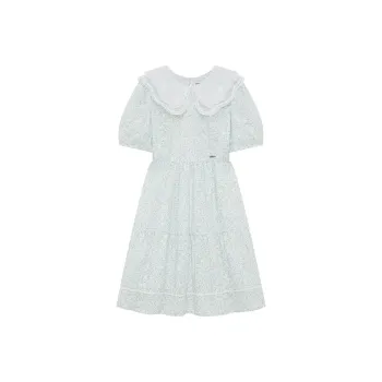 Teenie Weenie Short Sleeved Dress Women's Light Blue