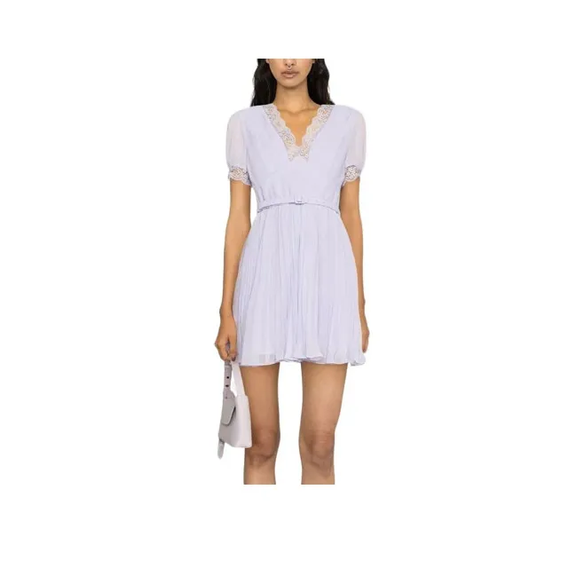 Self portrait Lace trim Minidress-0