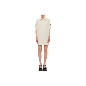 Moncler Short-Sleeved Dresses Women's Beige