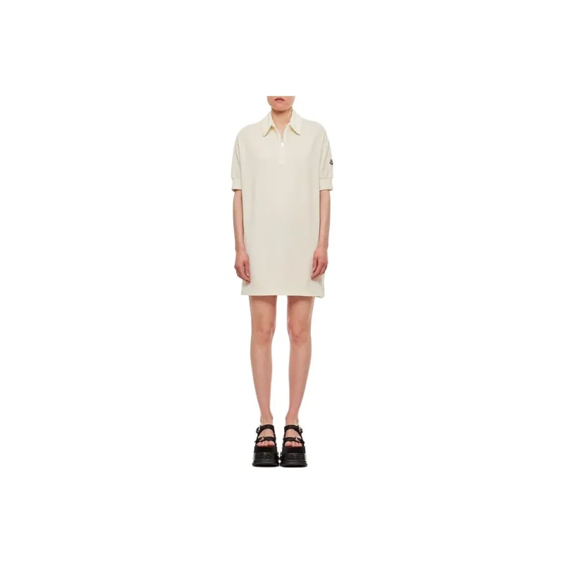 Moncler Short-Sleeved Dresses Women's Beige-0