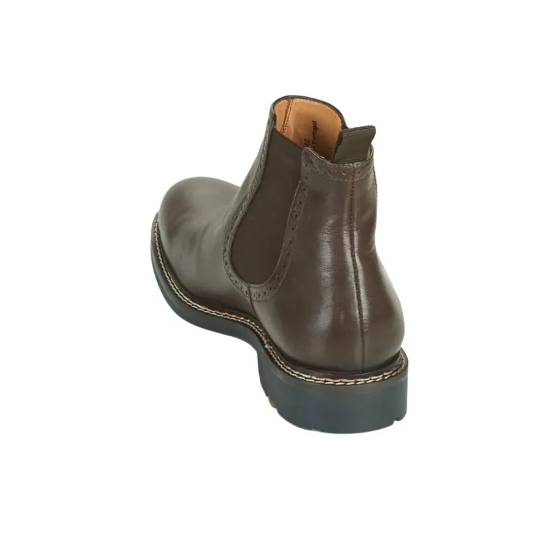 PELLET RAYMOND Ankle Length Chelsea Boots Men's Brown-3