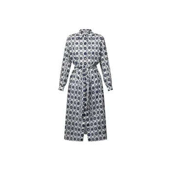 LOUIS VUITTON 3D Monogram Tile Fil Coupé Shirt Dress