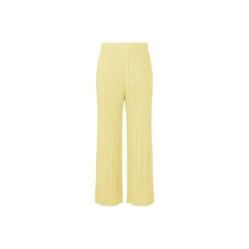 PLEATS PLEASE ISSEY MIYAKE Casual Pants Women's Cream Yellow