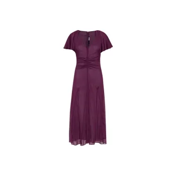 Rotate Short-Sleeved Dresses Women's Purple