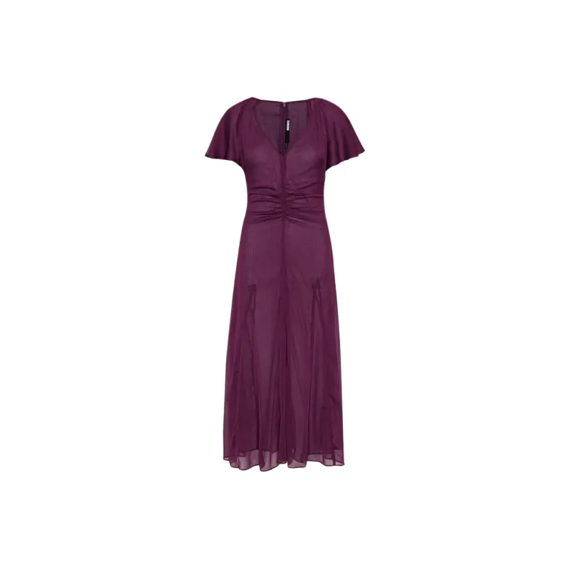 Rotate Short-Sleeved Dresses Women's Purple-0